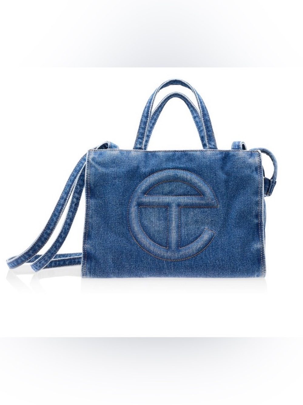 Telfar Denim Shopper | Schmedium | AUTHENTIC